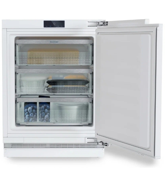 Встраиваемая морозильная камера Liebherr Pure, высота 82-88 см, door-on-door, SmartFrost, сенсорная электроника за дверью.