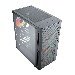 Компьютерный корпус ACD Citadel 104 ATX, черный, USB 3.0x1+USB 2.0x2+HD audio,3x12см F1 ARGb fans at front(Slave fans),1x12см F1 ARGb fan at rear (Master fan), фото2