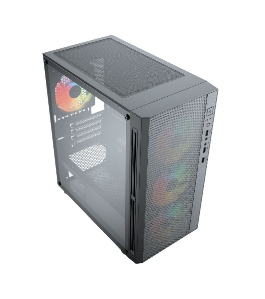 Компьютерный корпус ACD Citadel 104 ATX, черный, USB 3.0x1+USB 2.0x2+HD audio,3x12см F1 ARGb fans at front(Slave fans),1x12см F1 ARGb fan at rear (Master fan)