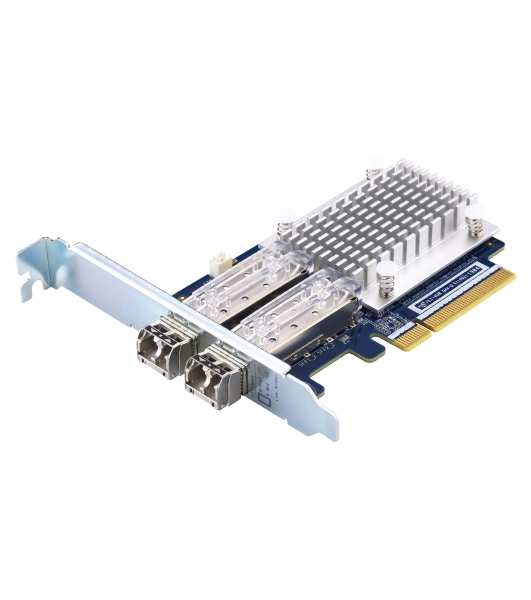 Сетевая карта QNAP QXP-16G2FC Dual-port Fiber Channel adapter, 2 x 16 Gb/s SFP +, PCIe Gen3 x8. For QTS OS ONLY