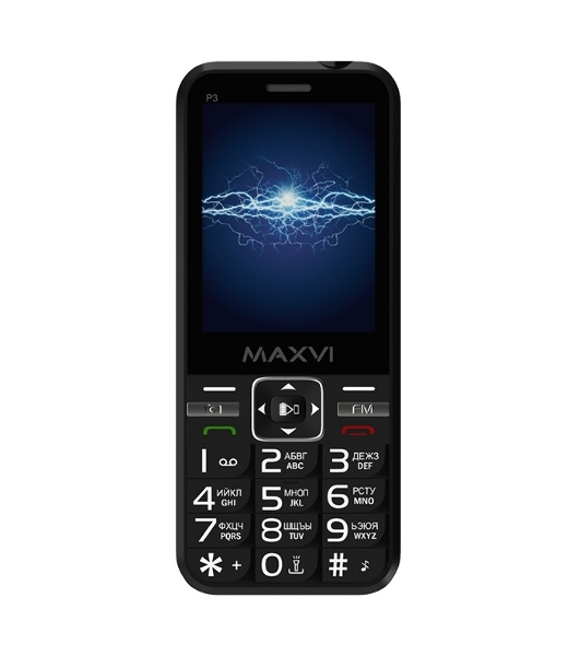 Мобильный телефон Maxvi P3 черный