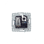 Розетка телевизионная двойная TV+RJ45 IEK BRITE РТВ/РК12-БрТБ кат.5E темная бронза, фото2