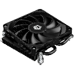 Кулер для процессора ID-COOLING IS-23i черный LGA1851/1700/1200/115X низкопрофильный высота 23мм (48шт/кор, TDP 45W, PWM, 2 тепл.трубки, медная база, FAN 80мм) BOX, фото 1
