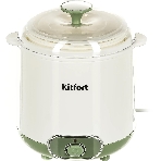 Йогуртница Kitfort KT-2005 20Вт 1б. 1500 мл белый/зеленый, фото 1