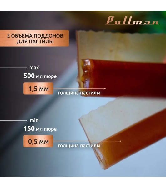 Поддон для пастилы Pullman PL-30203-5 белый 5шт универсальный квадратный р-р 290х290х5,4мм
