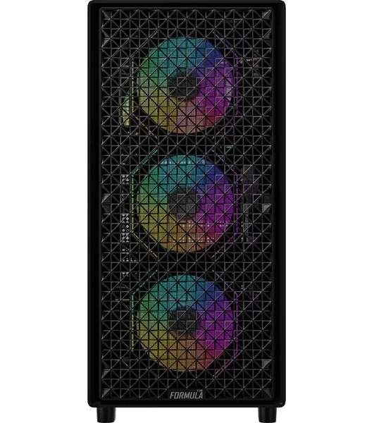 Компьютерный корпус Aerocool/Formula MANA DYNAMIC черный без БП ATX 6x120мм 2xUSB 3.0 1xUSB3.1 audio bott PSU