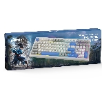 Клавиатура проводная Ritmix RKB-598BL Gray серый-голубой, фото4
