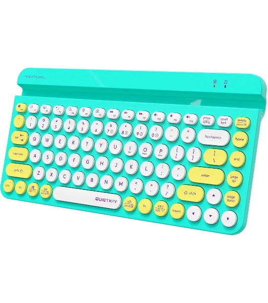 Клавиатура беспроводная A4Tech Fstyler FBK30, USB, Bluetooth/Радиоканал, зеленый