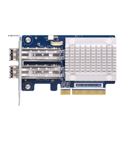 Сетевая карта QNAP QXP-16G2FC Dual-port Fiber Channel adapter, 2 x 16 Gb/s SFP +, PCIe Gen3 x8. For QTS OS ONLY