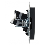 Розетка компьютерная IEK BRITE РК10-БрГ RJ45 кат.5E графит, фото4