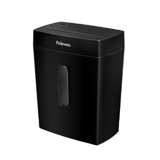 Шредер Fellowes PowerShred Р-42С черный (секр.P-4) фрагменты 8лист. 15лтр. скрепки скобы пл.карты