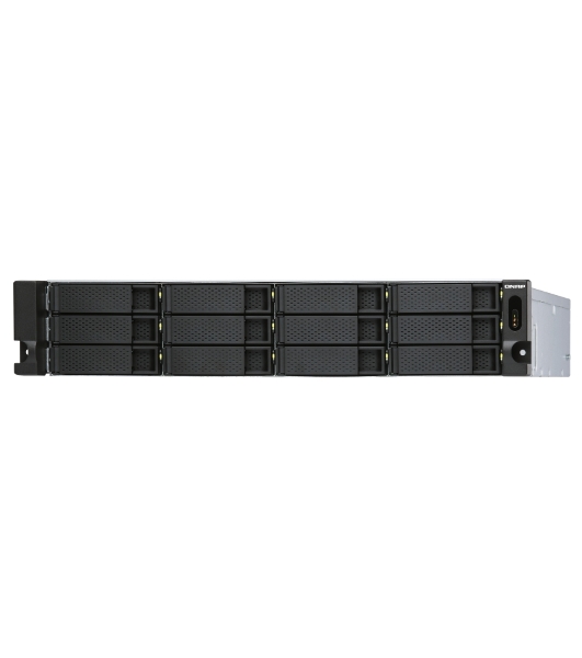 Полка расширения сетевого хранилища без дисков SMB QNAP TL-R1200S-RP SATA 6GB/s JBOD storage enclosure, 12-tray 3,5'/2,5' w/o HDD, 3 x SFF-8088, 2 PSU. Rackmount. W/o rail kit RAIL-B02