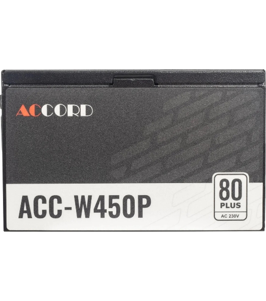 Блок питания Accord ACC-W450P, 450Вт, 80 PLUS WHITE, 120мм, черный