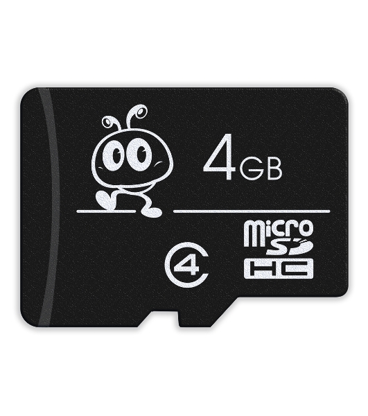 Флеш карта Micro SDHC 4Gb Smartbuy Сlass 4, адаптер в комплекте