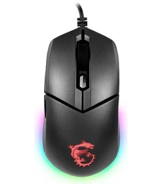 Мышь проводная MSI Clutch GM11 черный, 5000 dpi, USB, кнопки - 6