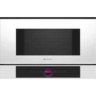 Микроволновая печь встраиваемая Bosch BFL7221W1 белый, 21 л, 900 Вт, переключатели - поворотный механизм/сенсор