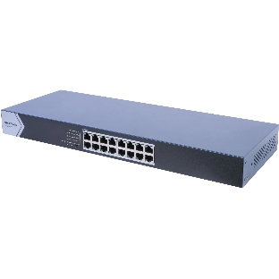 Коммутатор Hikvision DS-3E0516-E(C), 16×1 Гбит/с, неуправляемый