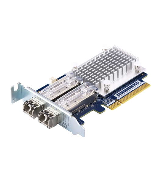Сетевая карта QNAP QXP-16G2FC Dual-port Fiber Channel adapter, 2 x 16 Gb/s SFP +, PCIe Gen3 x8. For QTS OS ONLY