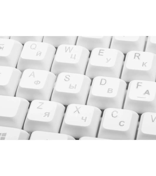 Клавиатура проводная Acer OKW301 (ZL.KBDCC.01B), USB, белый