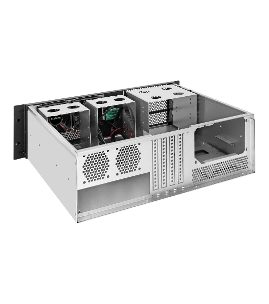 Серверный корпус ExeGate Pro 3U400-07 (RM 19', высота 3U, глубина 400, БП 1000RADS, 2*USB)