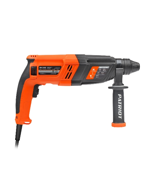 Перфоратор Patriot RH 243, SDS-plus, 770 Вт, 2,6 Дж, от сети