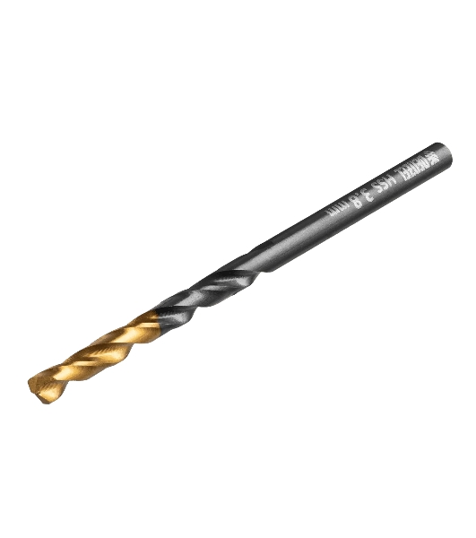 Сверло по металлу Denzel 3,8 мм, HSS-Tin, Golden Tip, 10 шт.