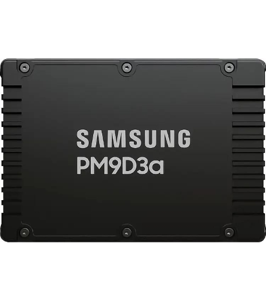 Накопитель SSD Samsung PM9D3a, 15360Gb, U.3(2.5' 15мм), NVMe, PCIe 5.0x4, 3D TLC, R/W 12000/6000Mb/s, IOPs 2 000 000/350 000, TbW 28032, DWPD 1 (12 мес.)