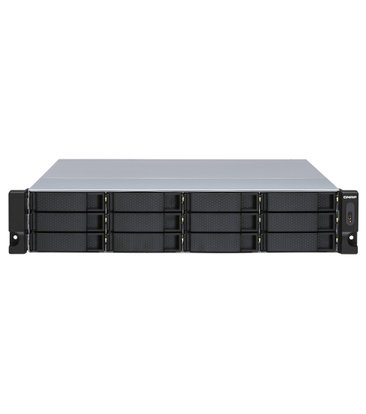 Полка расширения сетевого хранилища без дисков SMB QNAP TL-R1200S-RP SATA 6GB/s JBOD storage enclosure, 12-tray 3,5'/2,5' w/o HDD, 3 x SFF-8088, 2 PSU. Rackmount. W/o rail kit RAIL-B02