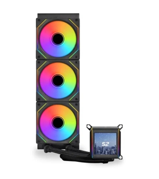 СВО для процессора LIAN LI Galahad II LCD SL-INF G89.GA2ALCD36INB.00 черный 120мм алюминий+медь 1200rpm 29db 4-pin