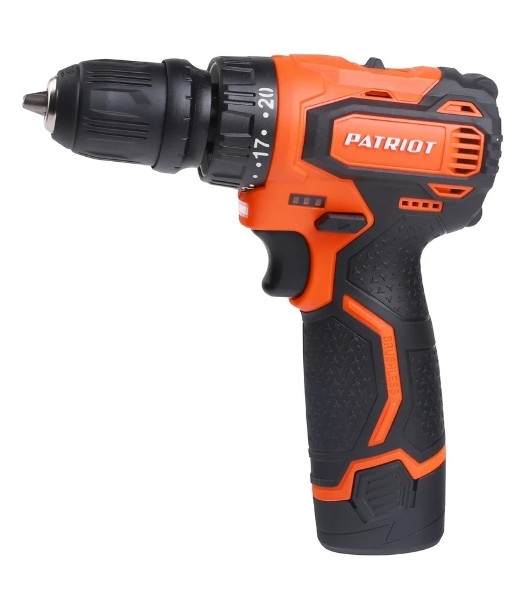 Дрель-шуруповерт Patriot BR 369Li, 12 В, 2 Ач, 35 Нм, бесщеточный