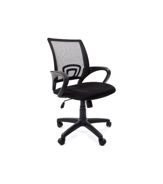 Кресло Chairman 696 TW-01 черный, ткань, 120 кг, механизм качания