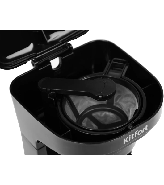Кофеварка капельная Kitfort KT-764 черный, исп. кофе - молотый, 0.3 л, 450 Вт
