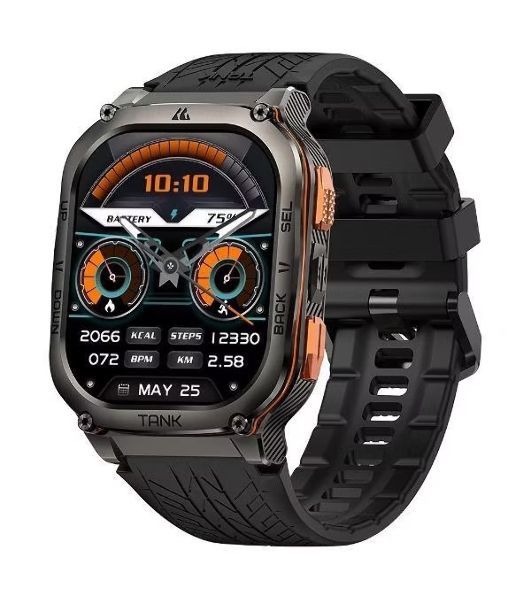 Умные часы KOSPET Tank M3 Ultra, 1.96' AMOLED, Bluetooth 5.0, GPS, IP69K, черный