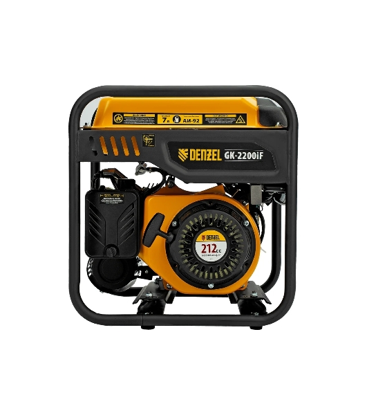Электрогенератор бензиновый инверторный Denzel GK-2200iF, 2.2 кВт, 95 дБ, 27 кг