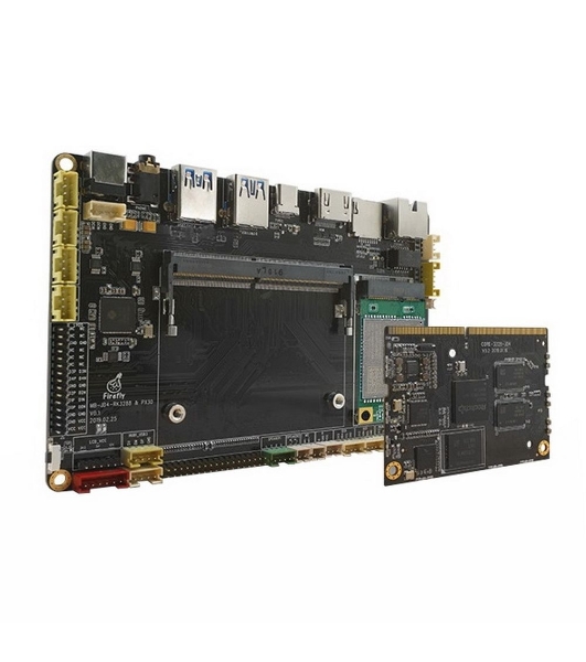 Одноплатный компьютер Firefly AIO-3328JD4 1G / 8G, Core-3328-JD4 soldered with his backplane