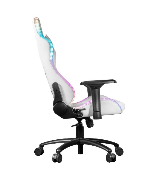 Кресло KFA2 Gaming Chair 01 RGB SE белый, экокожа, RGB-подсветка, подголовник