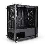 Компьютерный корпус Minitower ExeGate EX294384RUS Mistery R2 (mATX, без БП, 2*USB+1*USB 3.0, аудио, черный, 1 вент. 12см с RGb подсветкой и полоса на передней панели, боковая панель - закаленное стекло), фото6