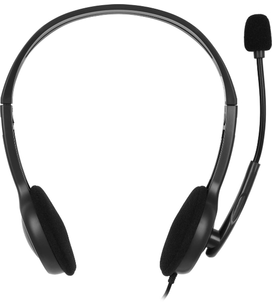 Гарнитура Logitech H111 чёрный, проводная, 3.5 мм