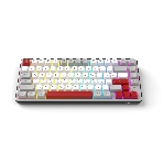 Клавиатура проводная Ritmix RKB-681BL Gray серый-бордовый, фото3