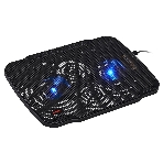 Подставка Buro BU-LCP156-B208 15.6'355x260x21мм 2xUSB 2x 80ммFAN 560г металлическая сетка/пластик черный, фото2