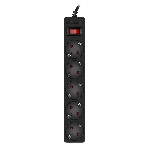 Сетевой фильтр SVEN SF-05E 5,0 м (5 розеток с защитными шторками) черный, цветная коробка, фото2