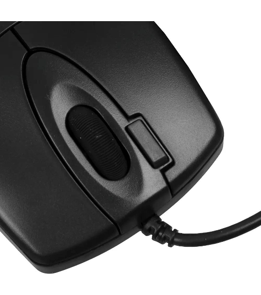 Мышь проводная A4Tech OP-620D черный, 1000 dpi, USB, кнопки - 4