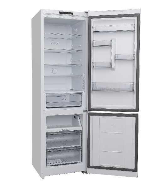Холодильник Hotpoint HT 5200 C W белый двухкамерный 240/83л морозилка снизу, No Frost