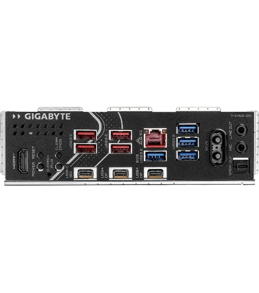 Материнская плата Gigabyte X870E EAGLE X3D WIFI7, AM5, AMD X870E, 4xDDR5, 4xSATA, 4xM.2, 1xPCIe 5.0 x16, 1xPCIe 4.0 x16, 1xPCIe 3.0 x16, 1xHDMI, 1x5Gb LAN, Wi-Fi 7, Bluetooth 5.4, 2xUSB-C 40Gbps (USB4), 1xUSB-C 10Gbps, 4xUSB-A 10Gbps, 4xUSB-A 5Gbps, 3x3.5 мм + S/PDIF оптический, 7.1, чёрный, с подсветкой, ATX