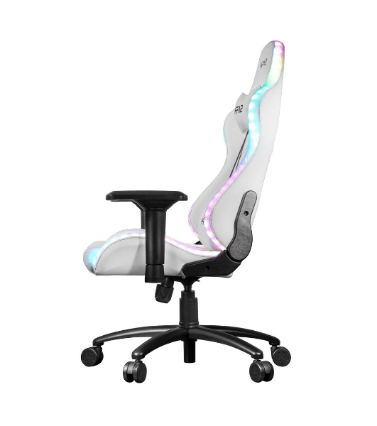 Кресло KFA2 Gaming Chair 01 RGB SE белый, экокожа, RGB-подсветка, подголовник