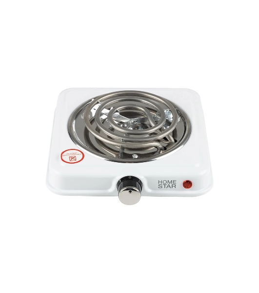 Плита настольная электрическая Homestar HS-1107, 1 конф, белый, ТЭН