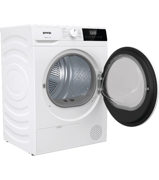 Сушильная машина Gorenje DHNE82/C белый, 8 кг, сушка - тепловой насос, программ - 15, 59.5 x 84.5 x 58 см