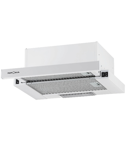 Вытяжка телескопическая Krona Kamilla 450 White белый, 45 см, 507 куб. м/ч, 38 дБ