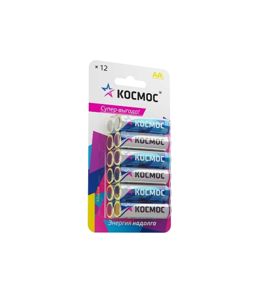 Элемент питания Космос алкалиновый AA/LR06 BP-12 (блист.12шт)