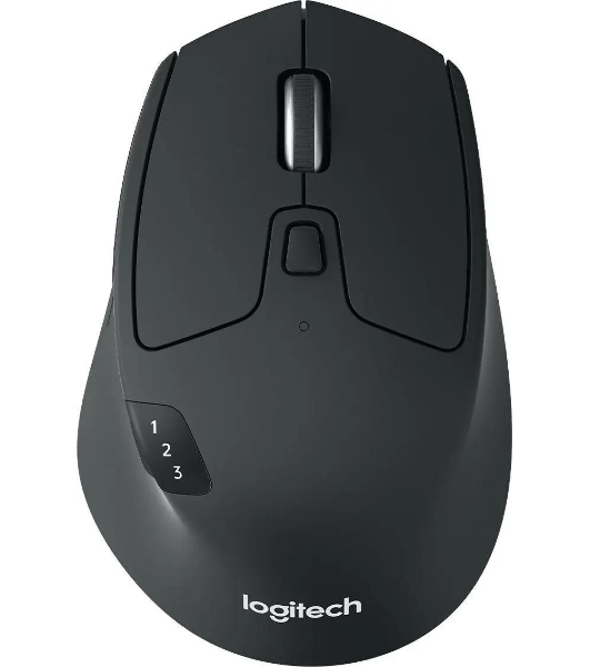 Мышь беспроводная Logitech M720 Triathlon черный, 1000 dpi, радиоканал, Bluetooth, USB, кнопки - 8